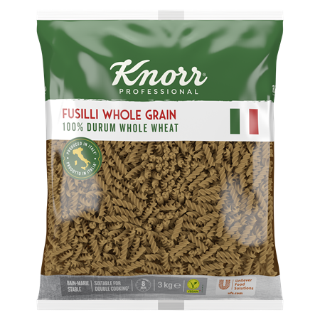 Makaron Fussili Whole Grain (Świderki pełnoziarniste) Knorr Professional 3kg - 